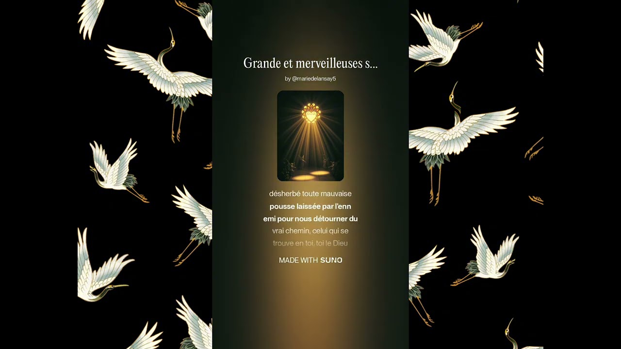 Grande est merveilleuse sont tes œuvres, o Seigneur !