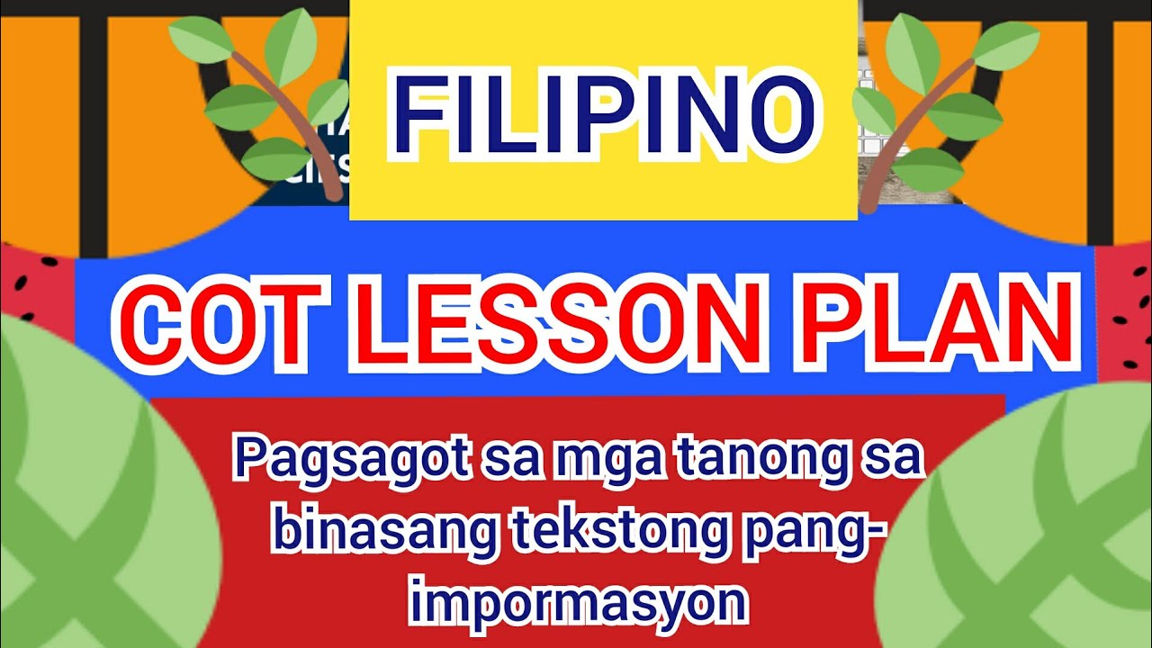 COT LESSON PLAN
