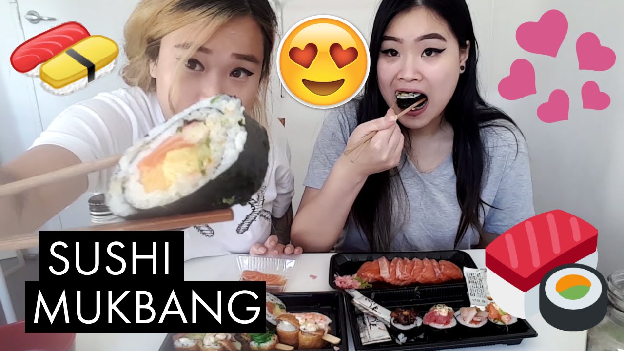Sushi Mukbang | English Mukbang | Eating show