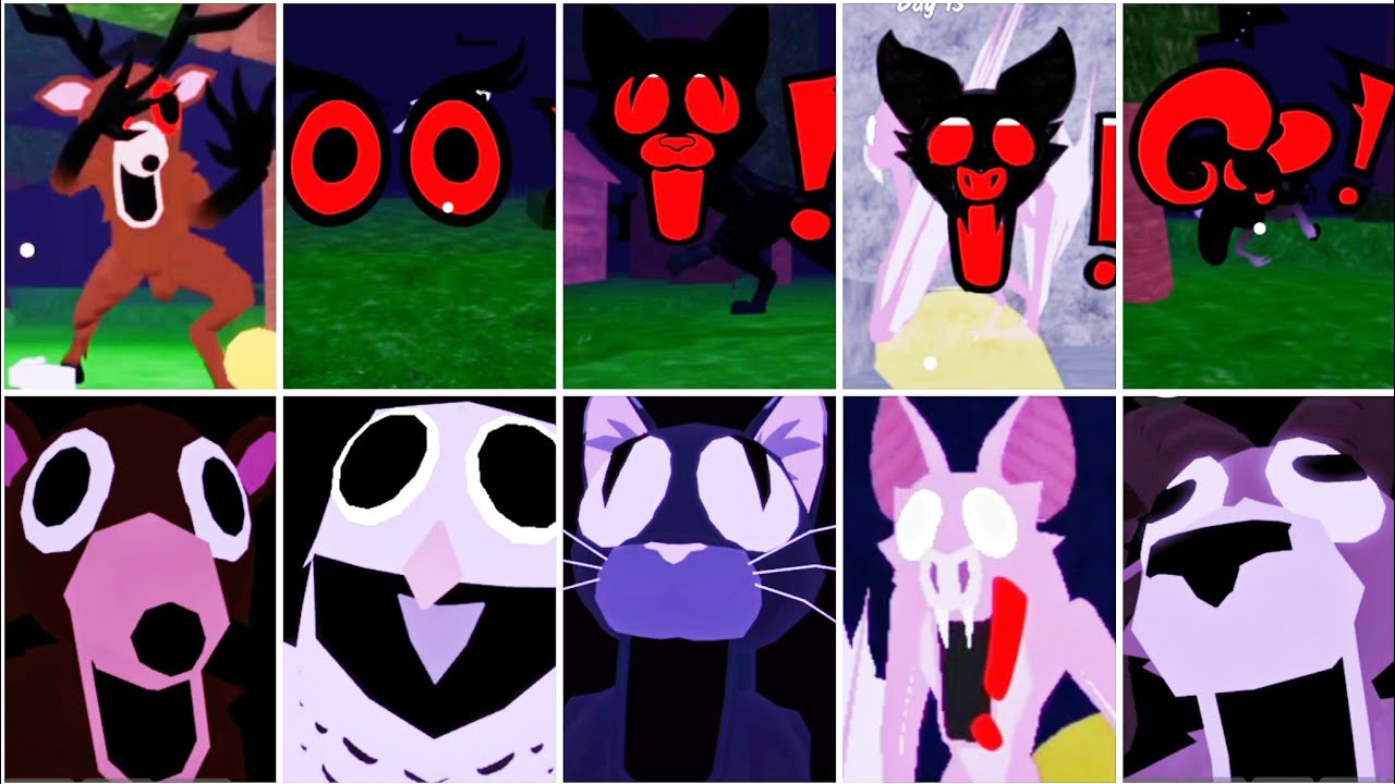 99 Nights In The Forest Hungry Deer Owl Ram Bat And Cat Jumpscares