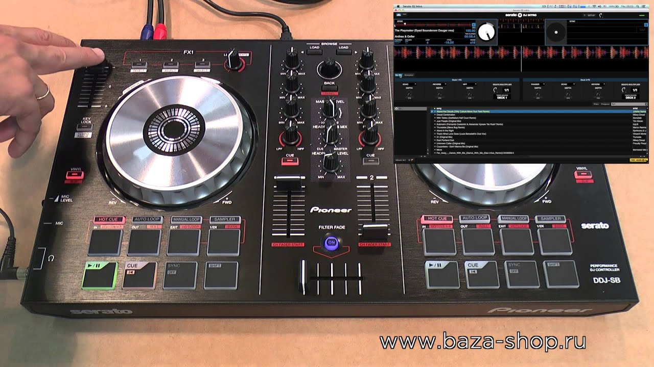 PIONEER DDJ-SB. Инструкция по быстрому старту