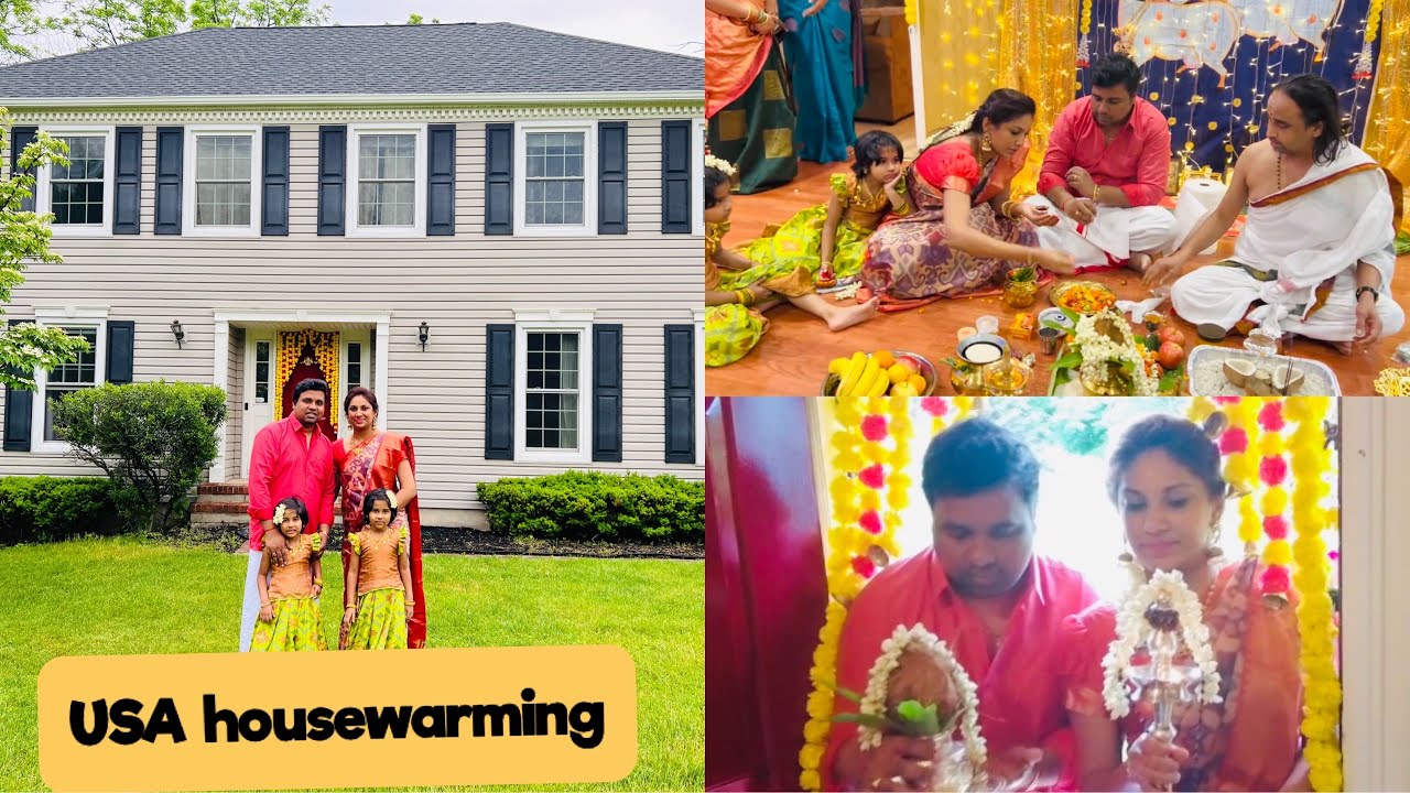 Sreedhar & Manju Housewarming Ceremony in NewJersey,USA / Gruhapravesam pooja ceremony - Part 1