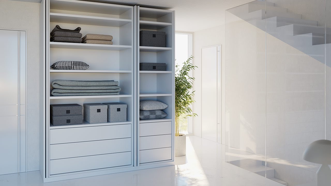 Exedra - Pocket door system | Accessories and removal of the mechanism from the cabinet