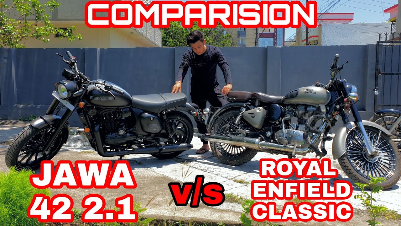 Jawa 42 2.1 vs royal enfield classic 🧐| jawa 42 2.1 vs meteor 🙄| दोनो का दम देखो 😳 |