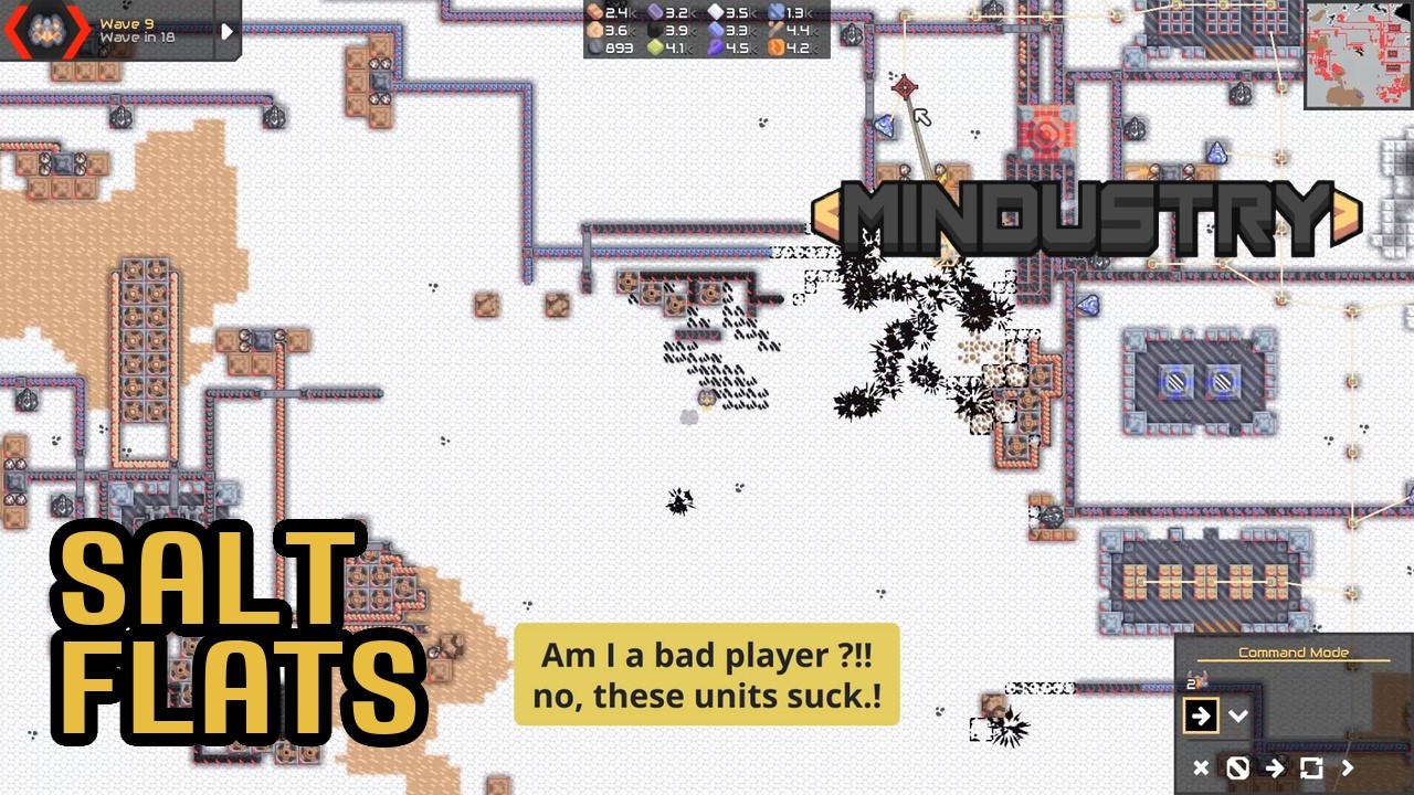 Salt Flats  | Hard | Mindustry V8 | Campaign