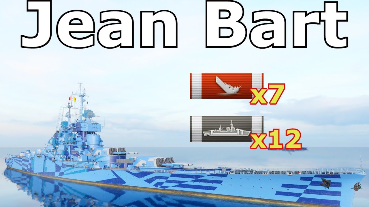 World of WarShips Jean Bart  - 7 Kills 289K Damage
