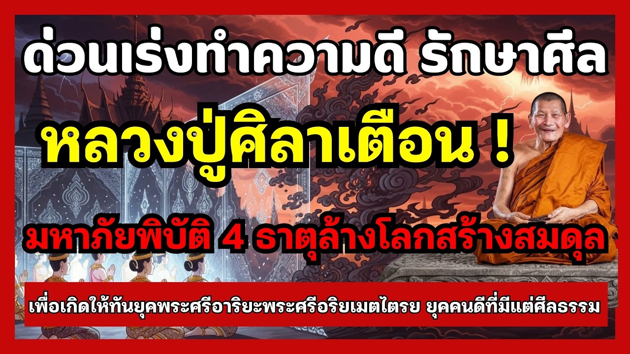 เปิดรหัสลับ 2569 ปีม้าไฟเผาโลก! หลวงปู่ศิลาเตือนภัย 4 ธาตุ... ใครศีลไม่มั่นเตรียมรับกรรม?