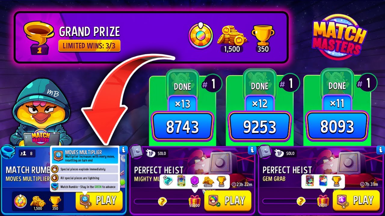 HOW TO WIN x3 SUPER LUCKY SPINS on MOVES MULTIPLIER RUMBLE🔥 x2 Solo: Mighty Mushrooms // Gem Grab