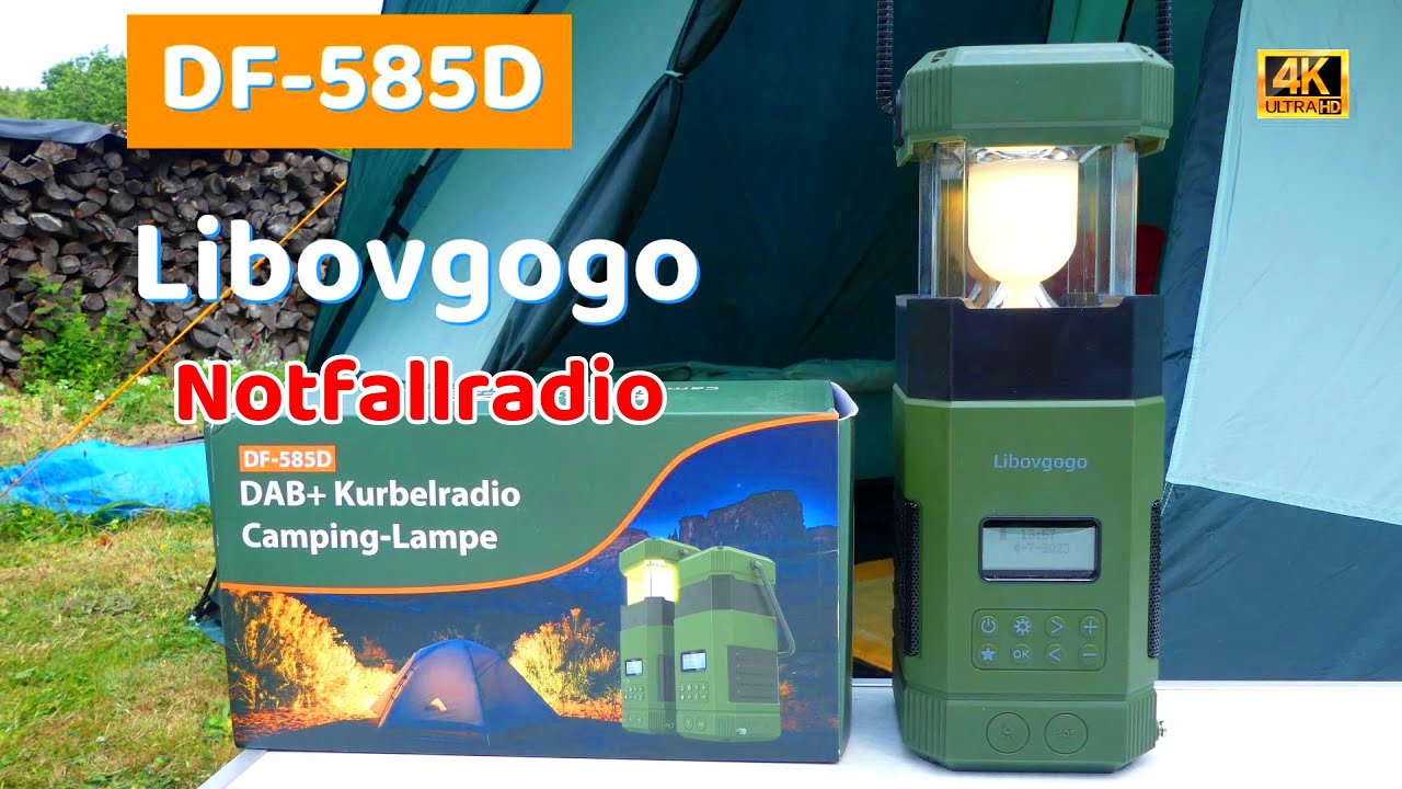 Libovgogo Notfall Outdoor Camping Radio & Lampe