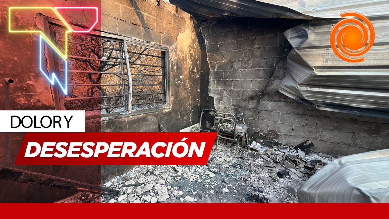 Su casa se salvó por CENTÍMETROS de ser arrasada por el fuego en Los Cocos