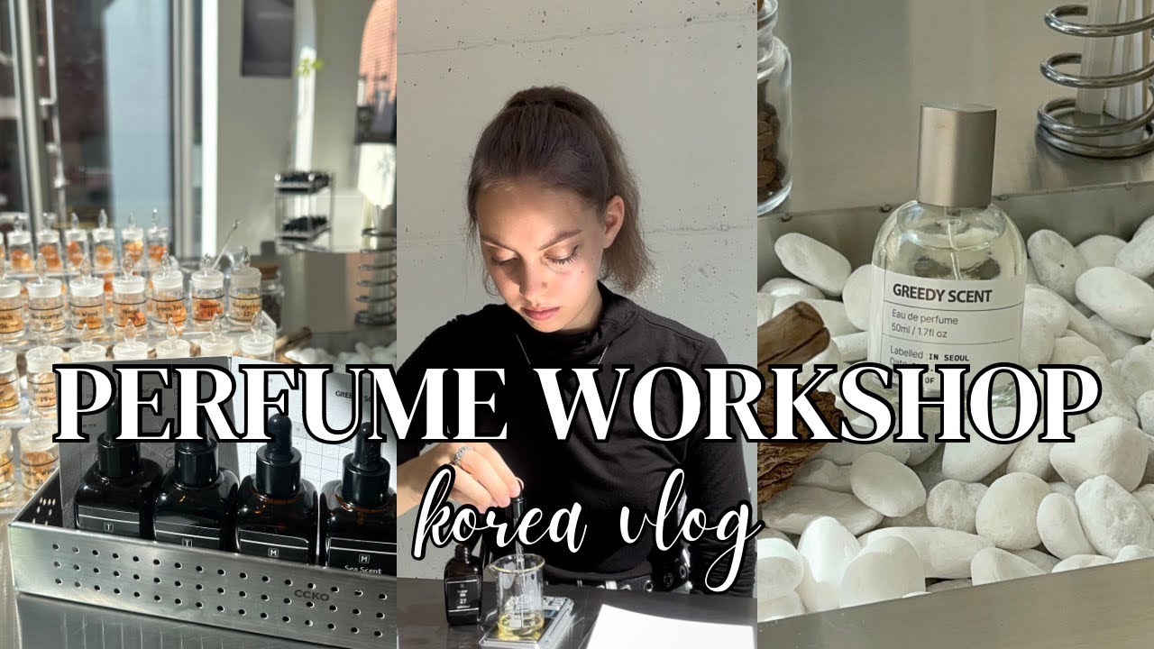 making my own perfume in korea with greedy scent🫧