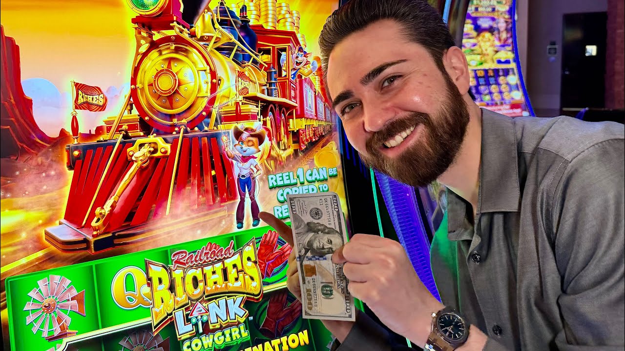 This NEW RailRoad Riches Slot Machine Is WILD!