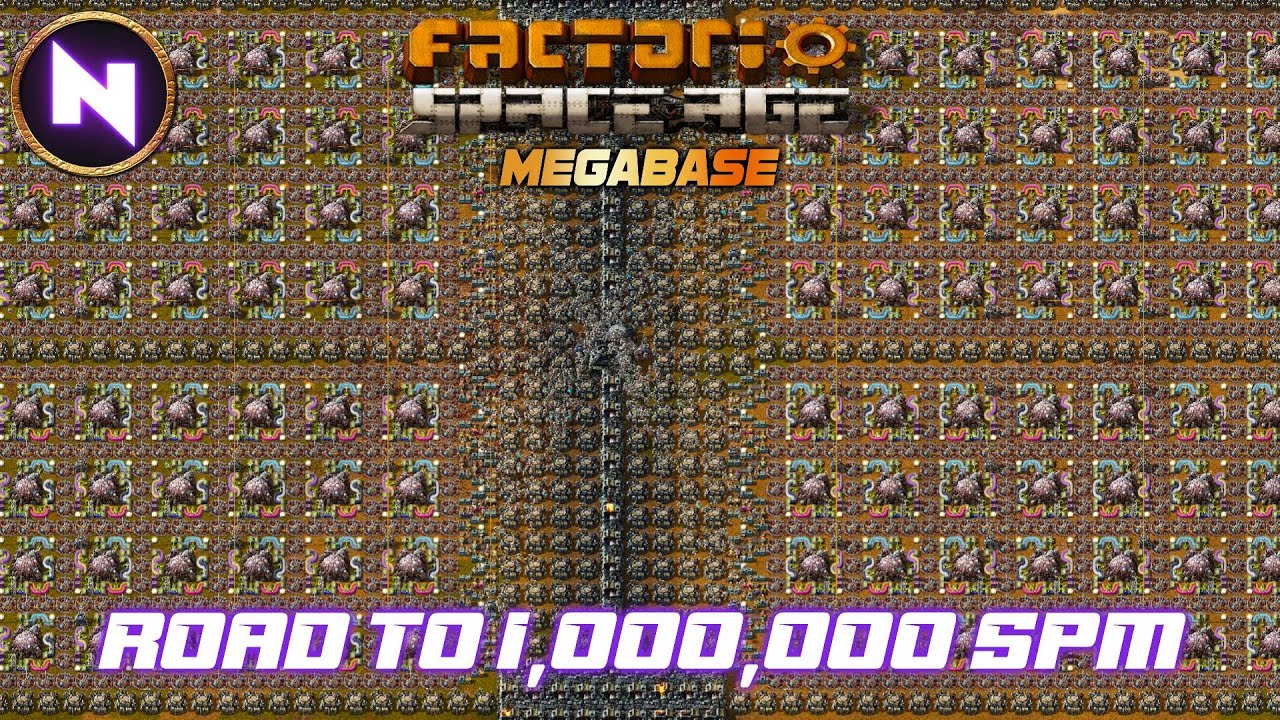 The TRUE MEGABASE; Journey To 1,000,000 Science / min in Factorio SPACE AGE