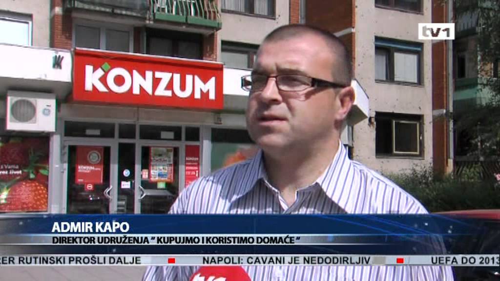 Konzum najskuplji u BiH - Dnevnik TV1 28.06.2012.