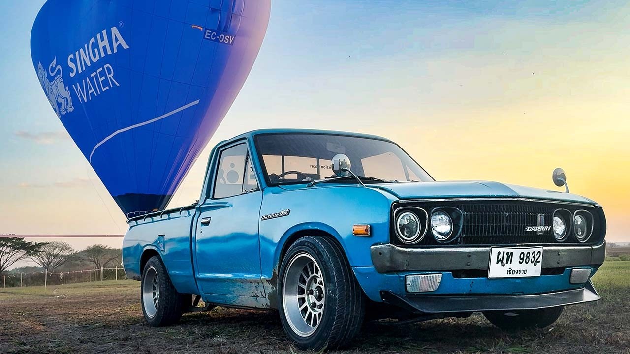 DRIVING our 1970's Datsun to a THAILAND Hot Air Balloon Festival