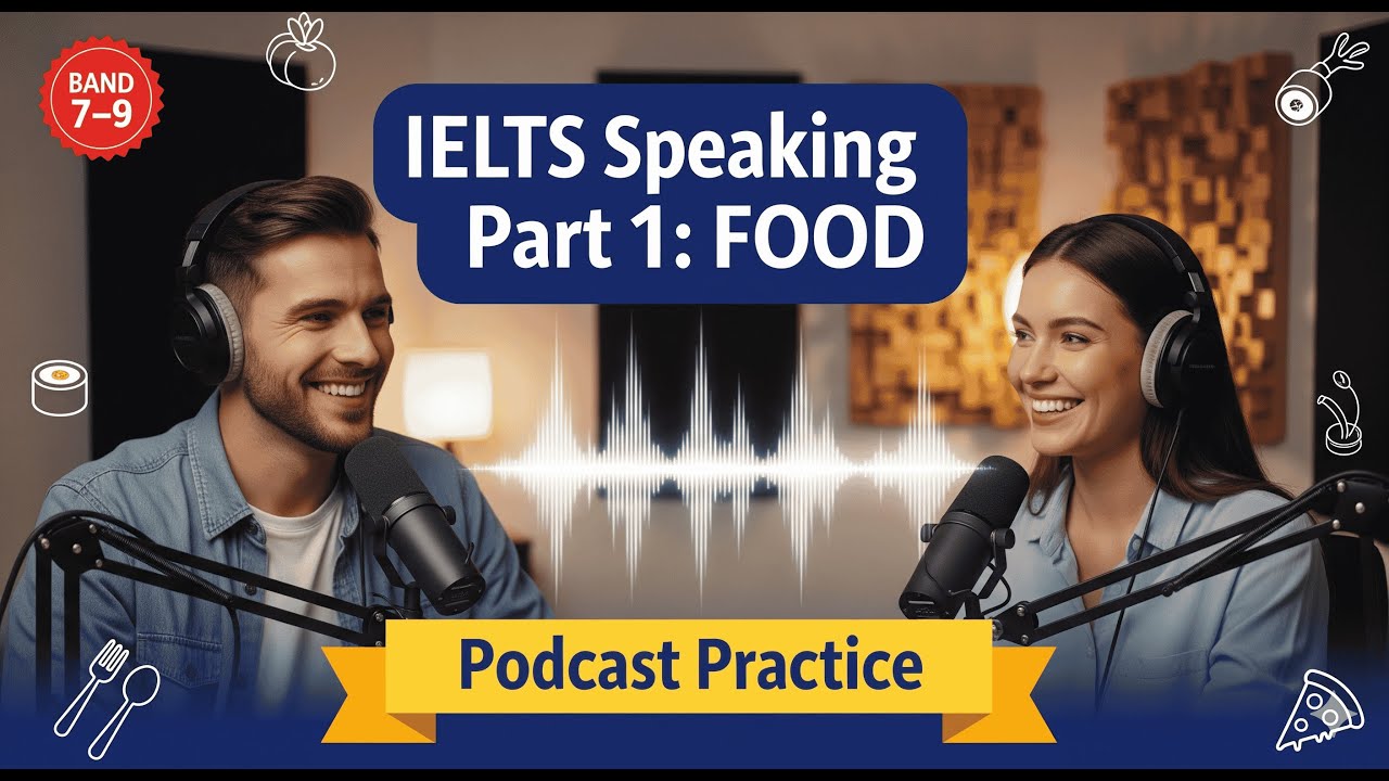 IELTS Speaking Part 1 &ndash; Food | Sample Answers & Podcast Practice