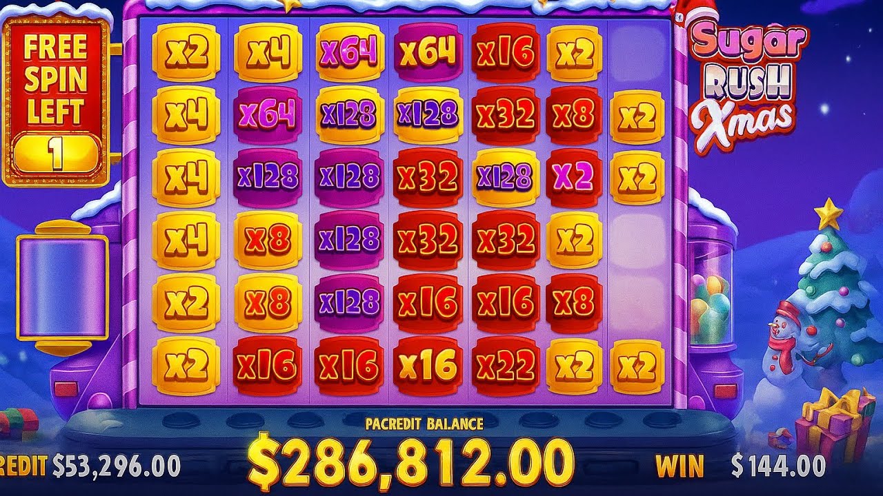 Max win #SUGAR RUSH Xmas nice gameplay hudge winning insane retrigger