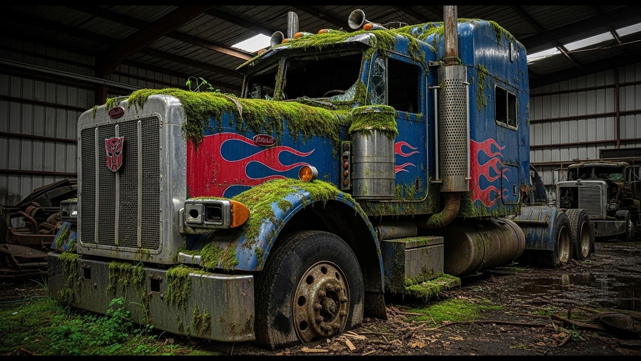 Restoring a DESTROYED Optimus Prime Truck ($800 Junkyard Find) | Full ASMR Restoration