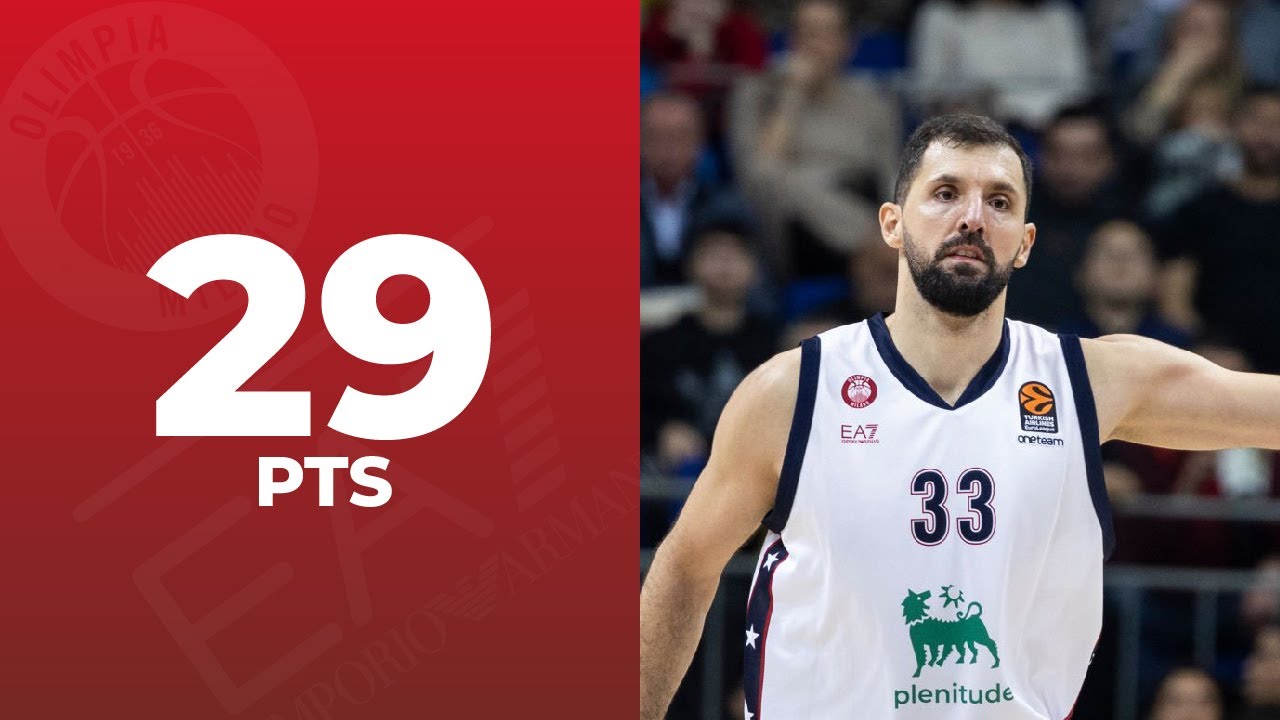 Nikola Mirotic EXPLODES and leads Milano to the HUGE road win!