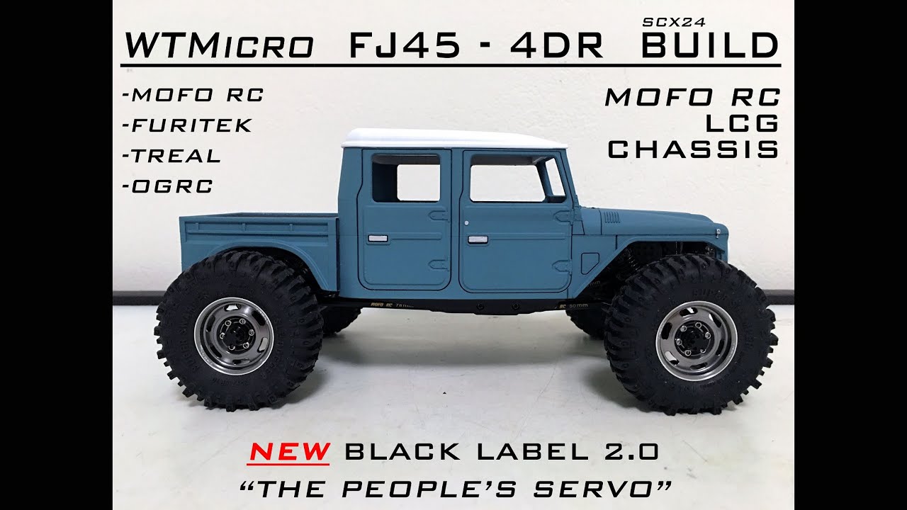 SCX24 TOYOTA FJ45-4DR BUILD: WT MICRO BODY, MOFO BLACK LABEL 2.0, NANO BAM, C.F. LCG RAILS, FURITEK