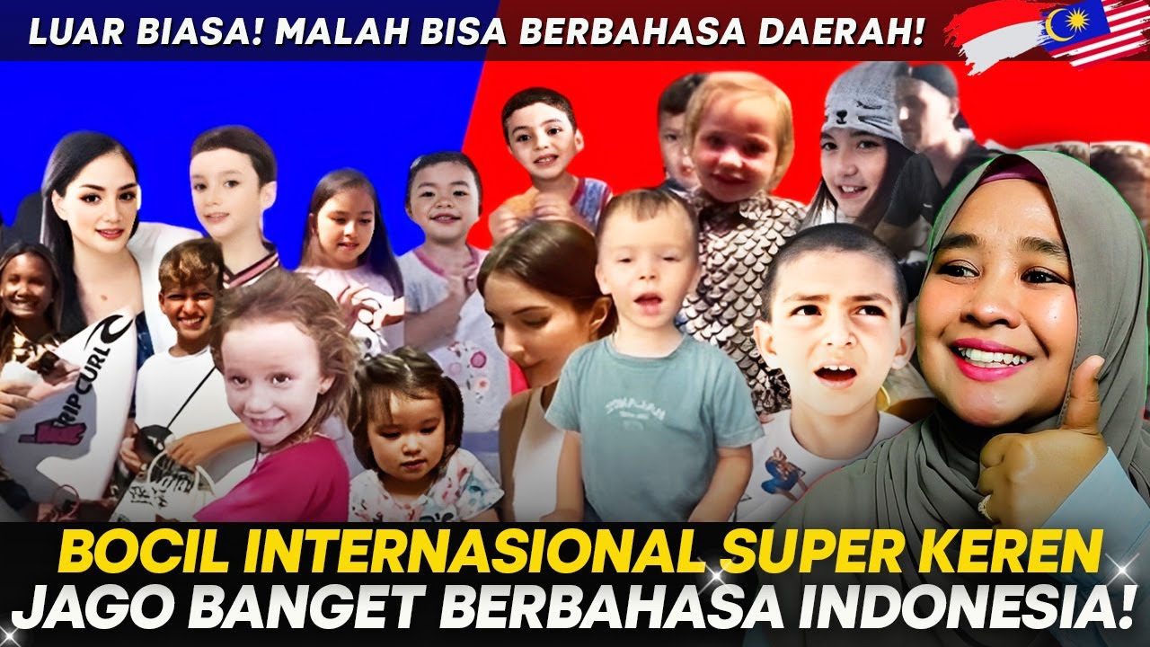 REAKSI 🇲🇾 : BIKIN GEMES! Bocil Internasional Jago Banget Bahasa Indonesia, Malah Bisa Bahasa Daerah