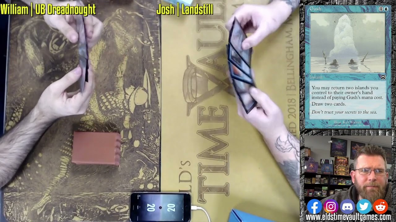 UB Stiflenought vs UW Tidestill | Premodern Magic: The Gathering w/Commentary | Fast Effect | MTG