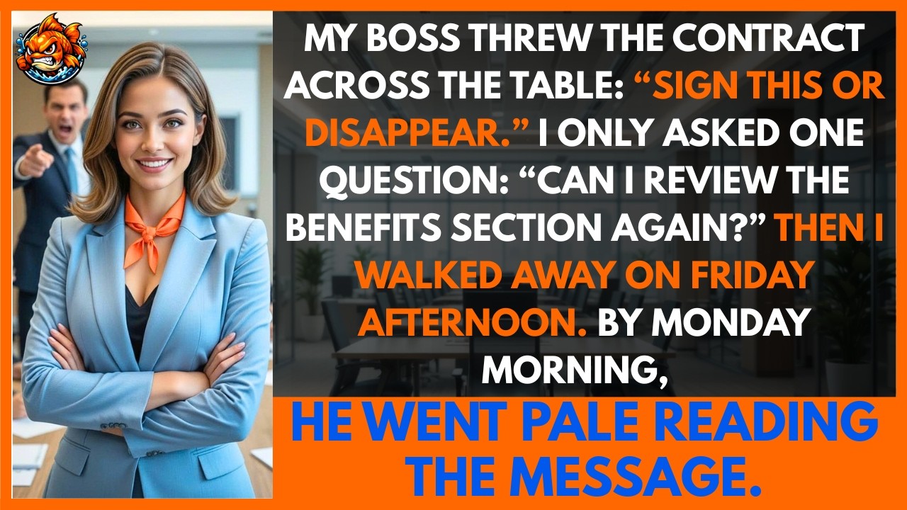 “Sign This Contract Or Quit,” My Boss Said. I Quit At The Worst Possible Time. The Next Morning...