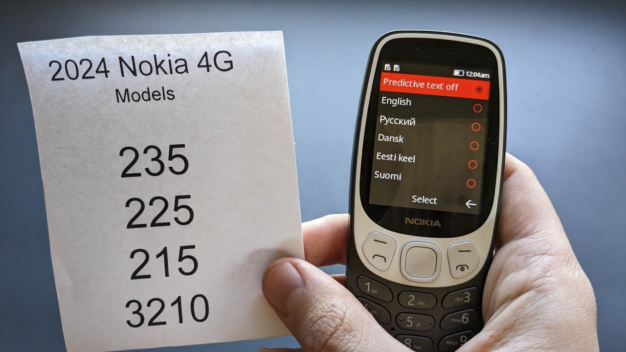 Turn Off Predictive Text Typing Input / Words Autocomplete on Nokia 235 , 225 , 215 ( 4G 2024)