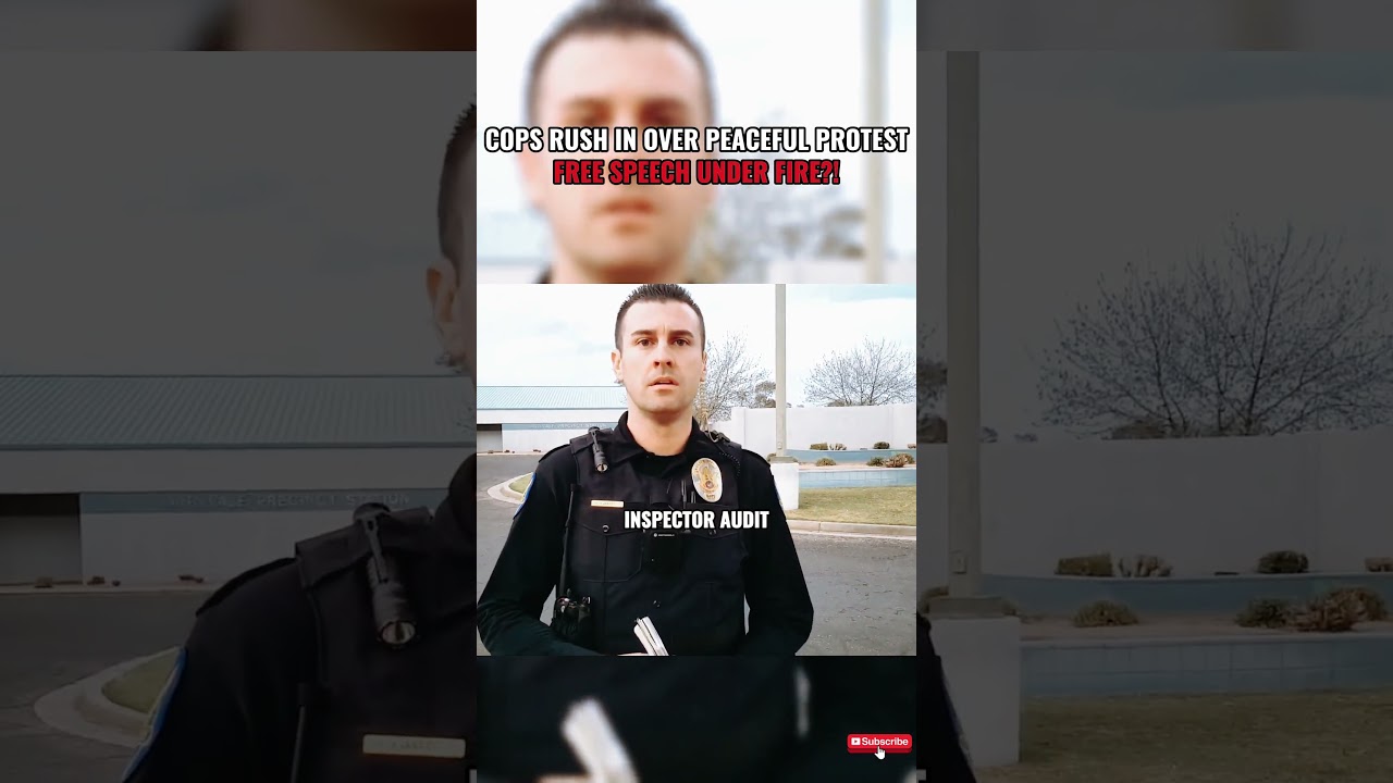 Cops Rush In Over Peaceful Protest &ndash; Free Speech Under Fire?! First Amendment Audit #idrefusal #cops