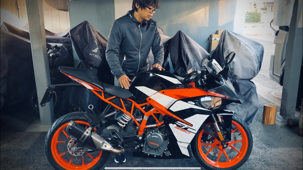 KTM RS390低走行車で綺麗です「超軽量で飛び出す瞬発力がすごい」参考動画