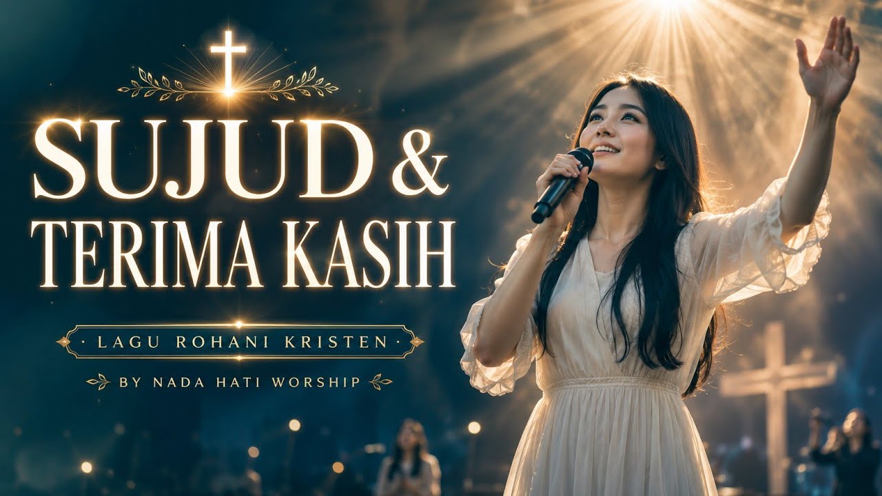 Sujud & Terima Kasih | Lirik (Versi Slow, Lagu Rohani Penyejuk Hati, Cover by NadaHati Worship)