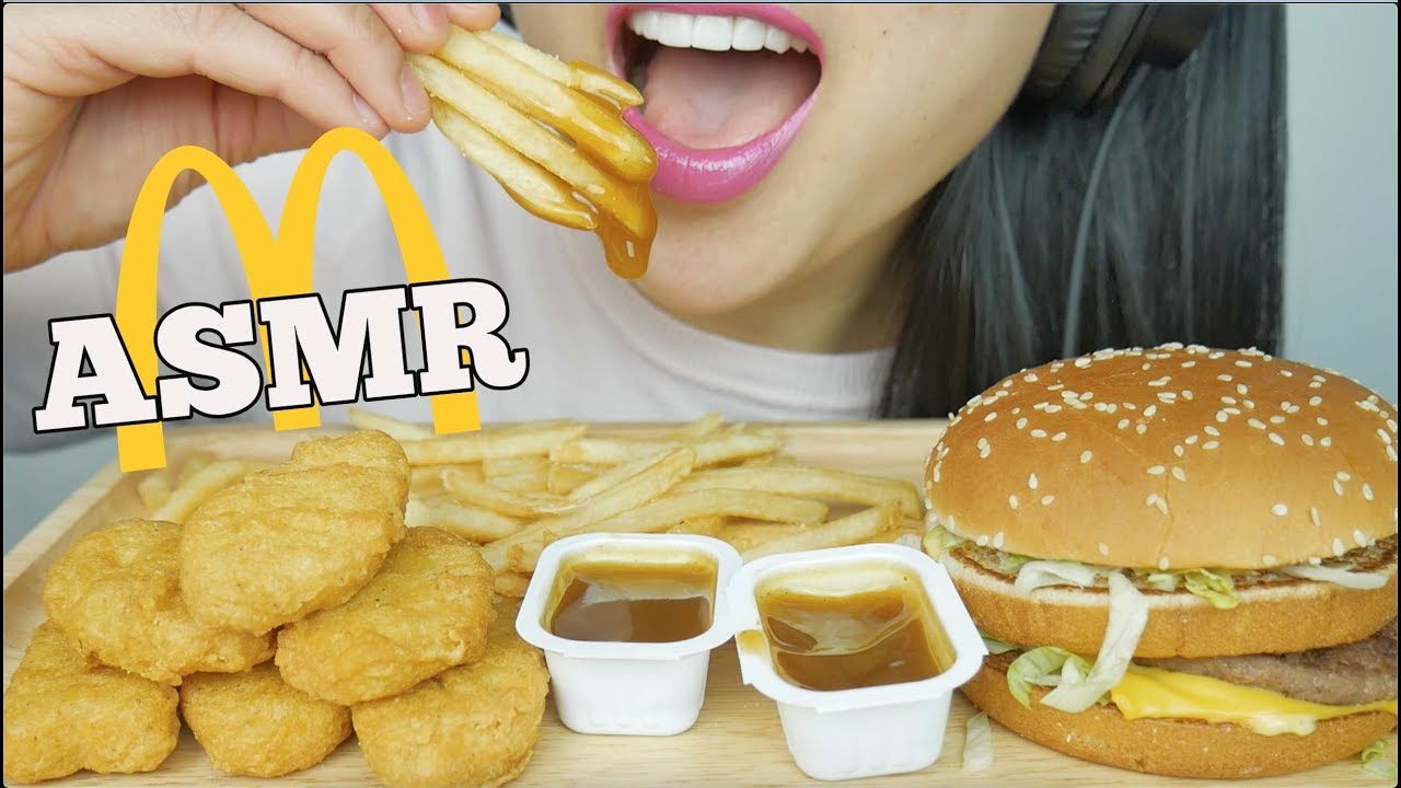 ASMR McDonalds *Chicken NUGGETS + BIG Mac (EATING SOUNDS) | SAS-ASMR