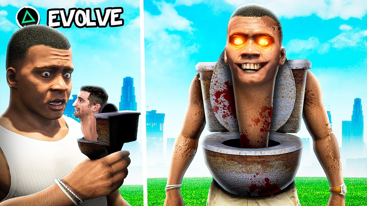 Mixing SKIBIDI TOILET And FRANKLIN (GTA 5 Mods)