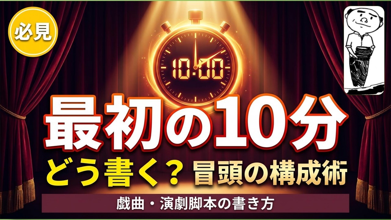 大事な初めの10分の書き方です～・構成表初めの10分・How to write the first 10 minutes of the important worksheet: