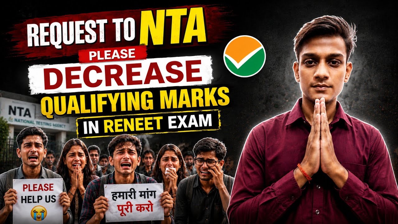 Request to NTA Please decrease Qualifying Marks in Reneet 2026