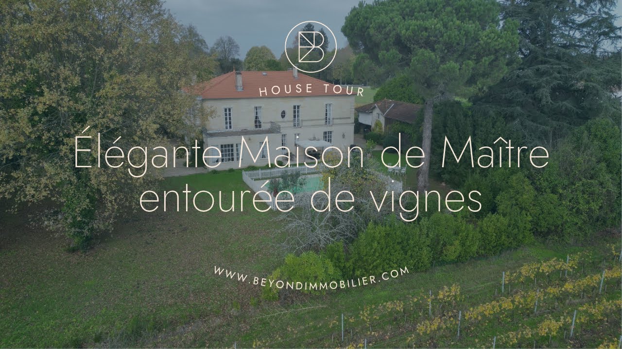 Cambes (Gironde) - Magnifique Maison de ma&icirc;tre enti&egrave;rement r&eacute;nov&eacute;e avec piscine