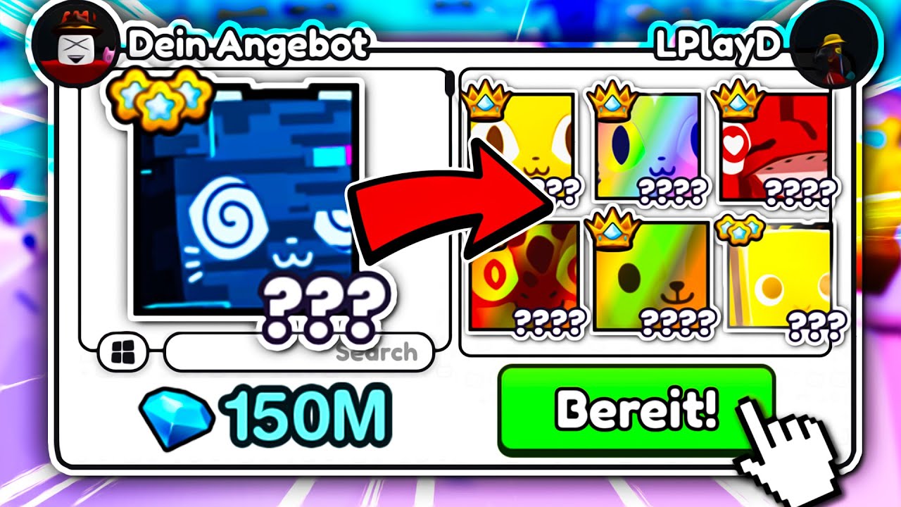 Was TRADEN Leute Für HUGE GLITCHED CAT In Pet Simulator 99?!