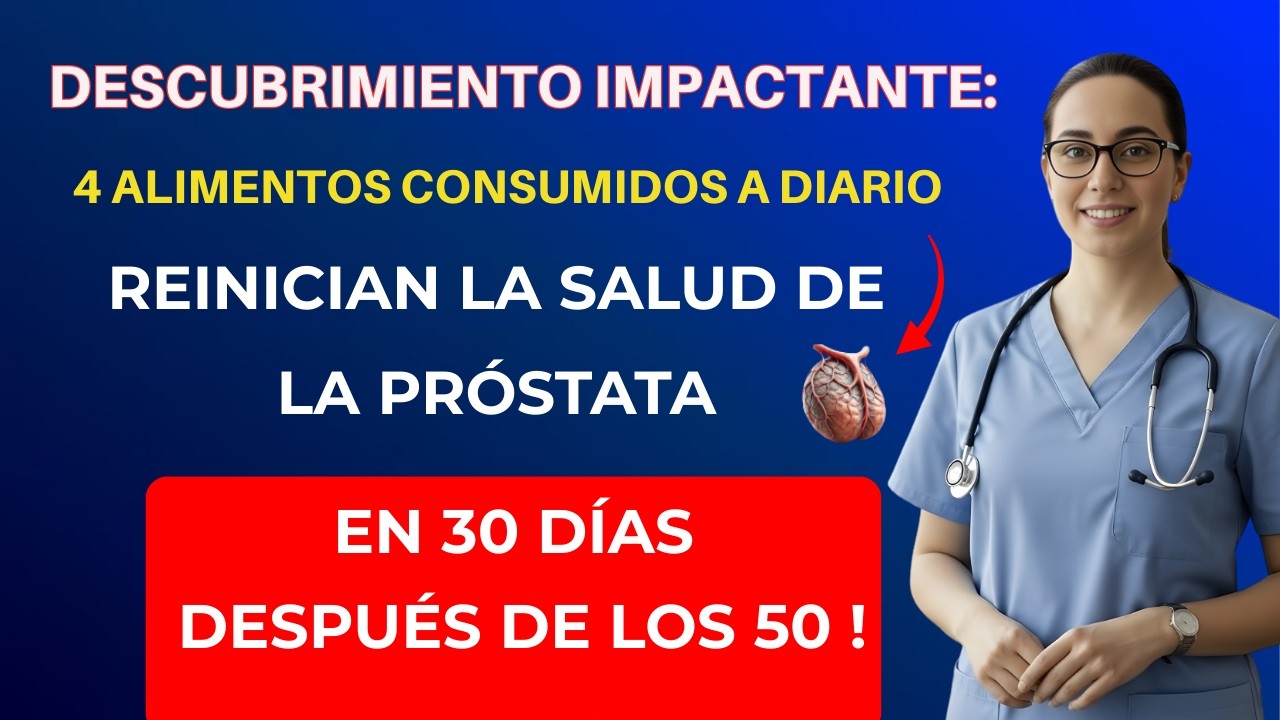 Mayores de 50: coman 4 alimentos diarios y vean cambios en su próstata en 30 días