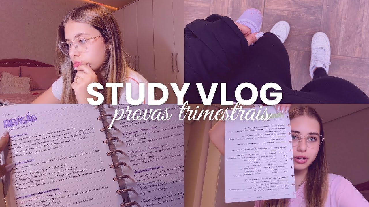 STUDY VLOG | semana de provas e dicas de estudos! - Luiza Vinco