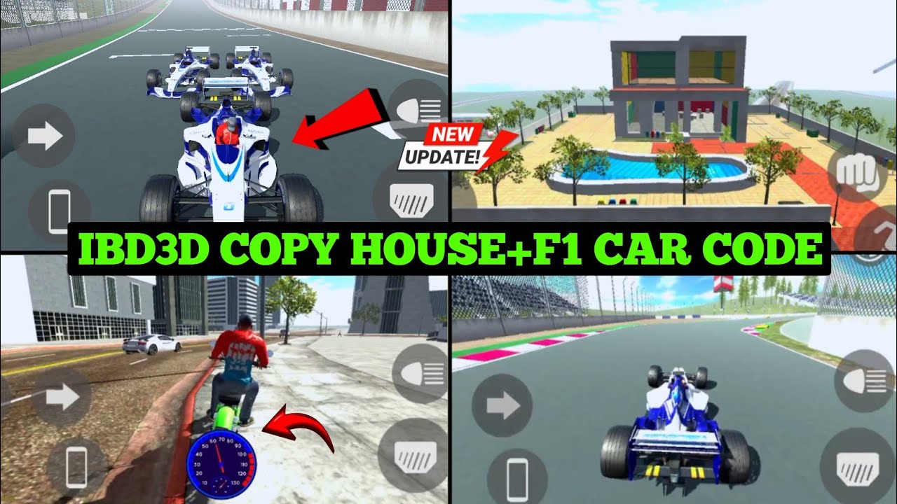 🔥 F1 Car & Speedometer Cheat Code | New City Link | IBD3D New Update | Shimul Gamerz 