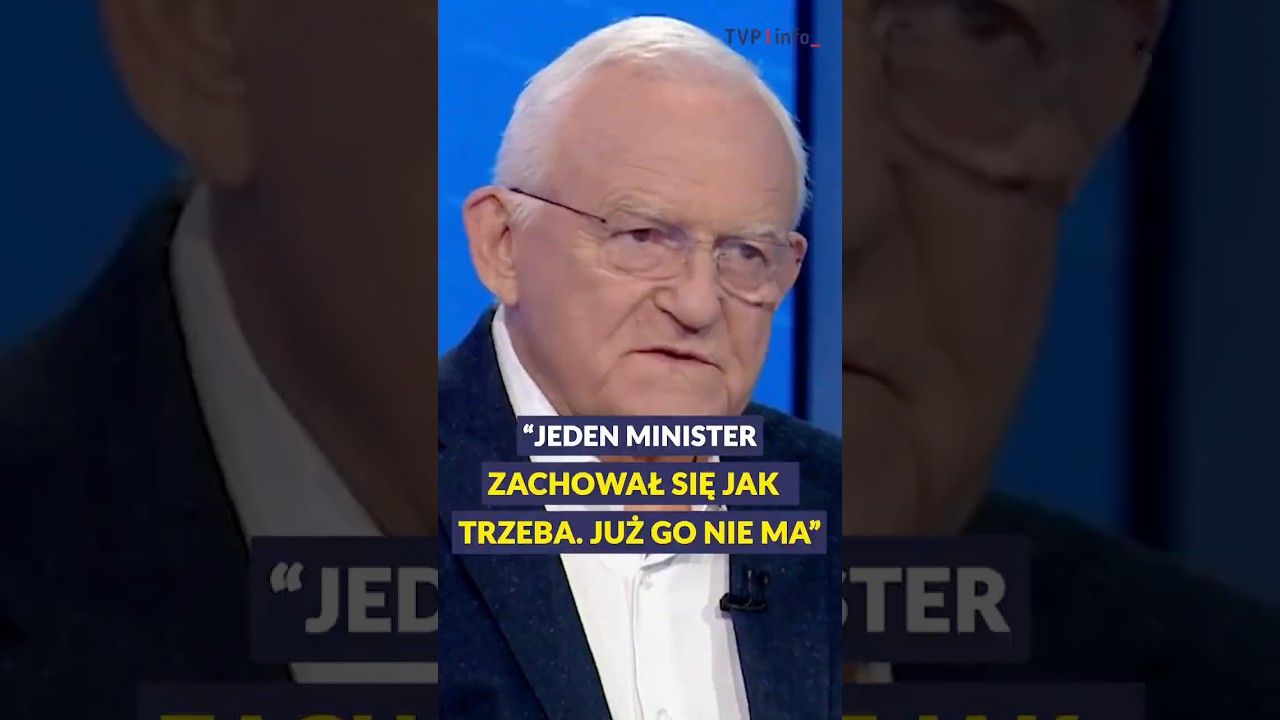 Miller: jeden minister zachował się jak trzeba. Już go nie ma #polityka #polska #shorts