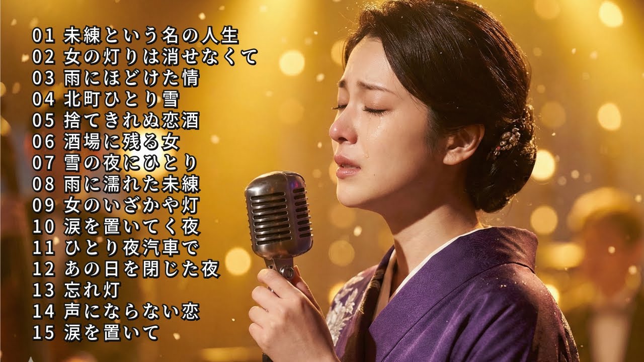 [演歌] 人生の哀愁が滲む昭和演歌名曲メドレー｜一人の夜に