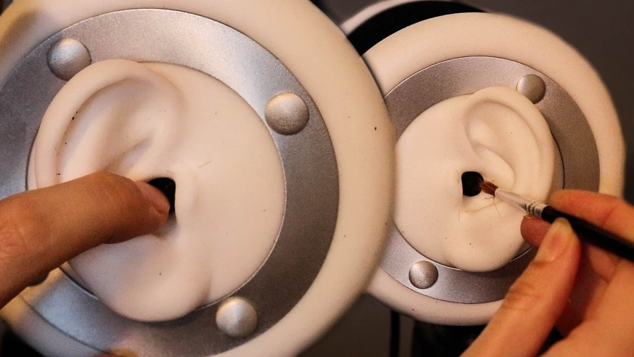 Rough ASMR: Inner Ear Brushing & Touching