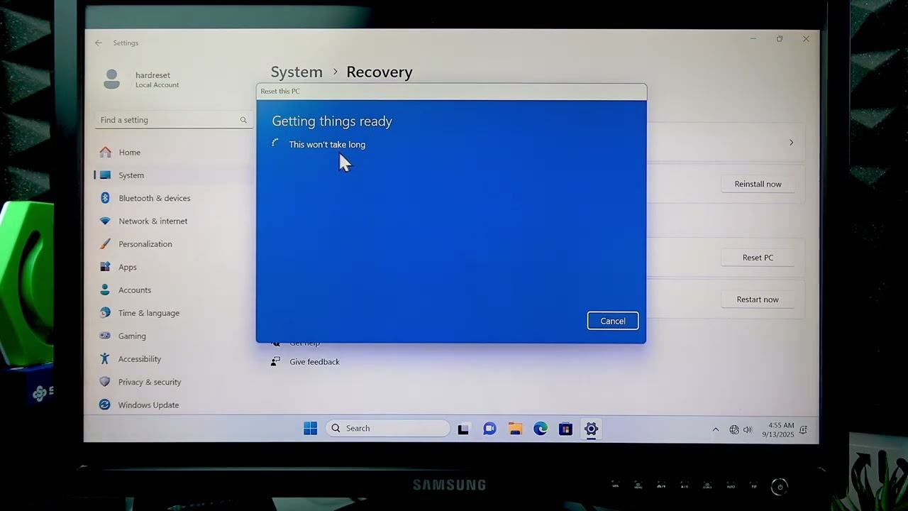 Soyo M4 Pro Mini – Factory Reset in Windows