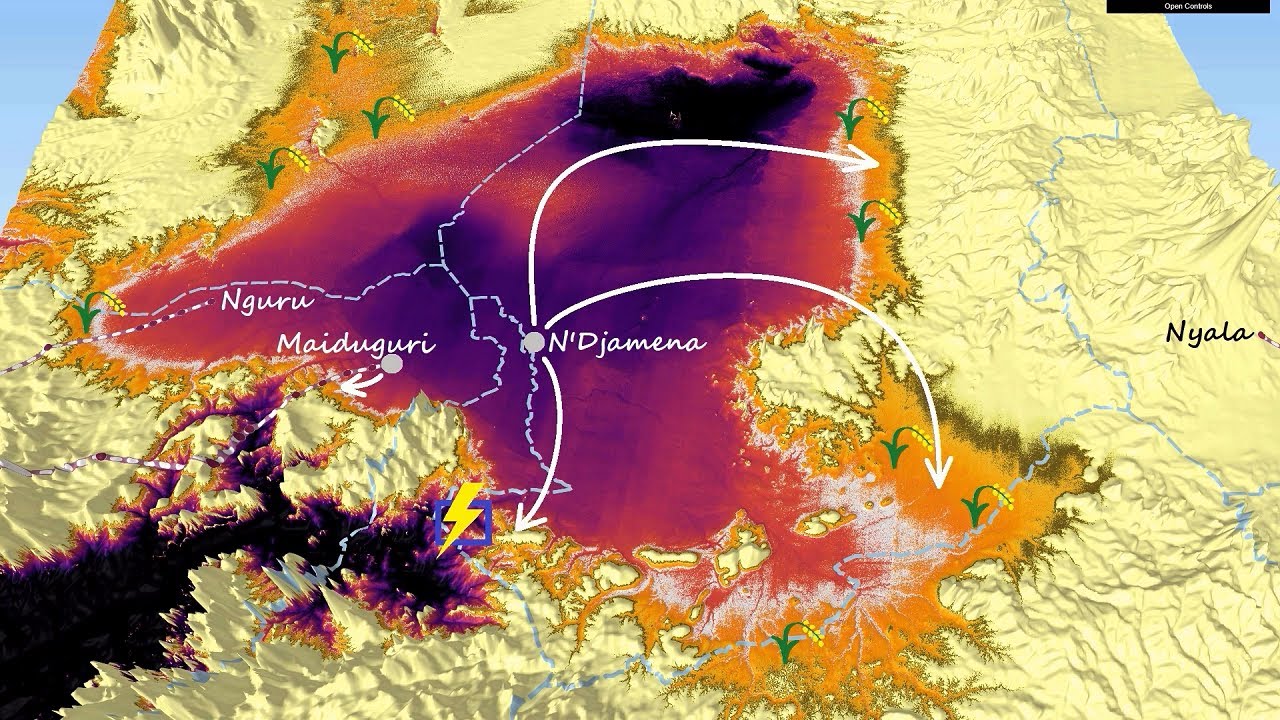A new Mega Lake Chad to massively increase Africa's food production & reduce sea level rise by 25+cm