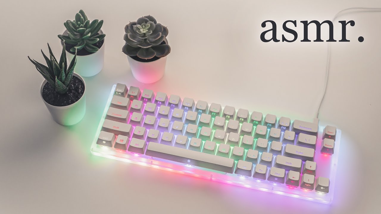 [ASMR] Typing Sounds on Womier K66 - $60 Gateron Brown Mechanical Keyboard Sound Test