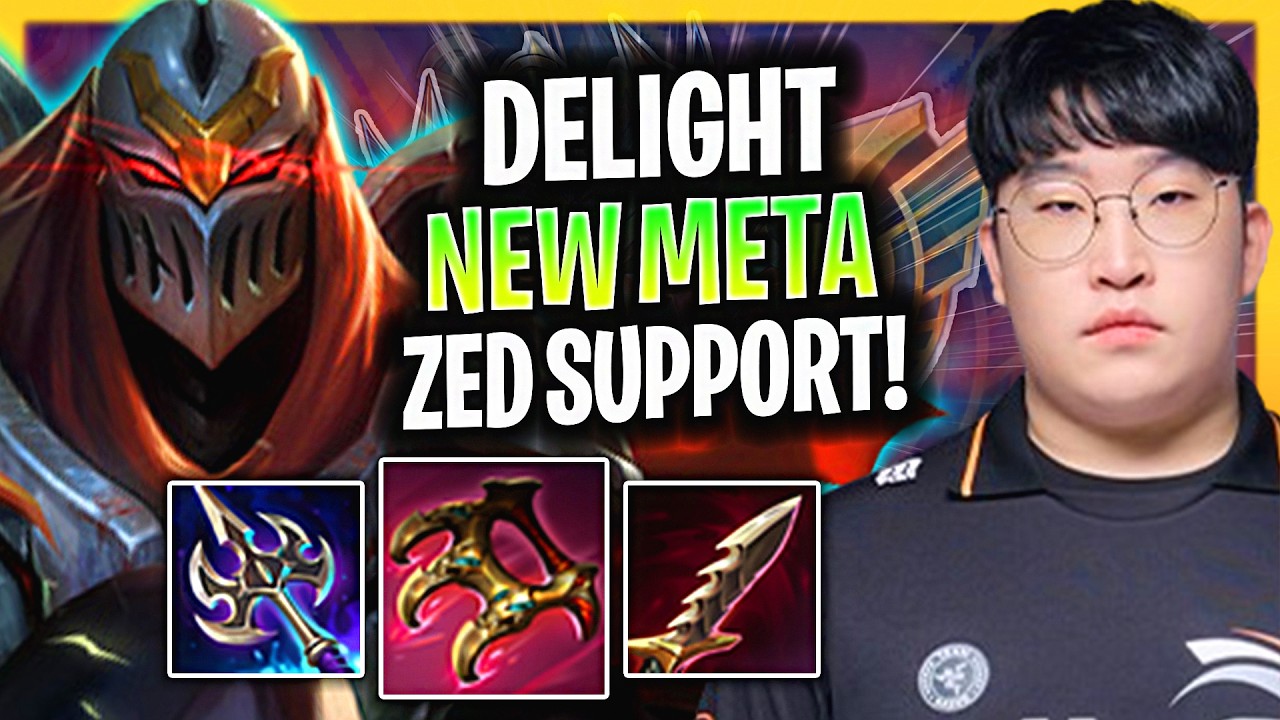 DELIGHT BROKE THE SUPPORT META WITH ZED! | HLE Delight Zed SUPPORT High Elo Patch 26.4