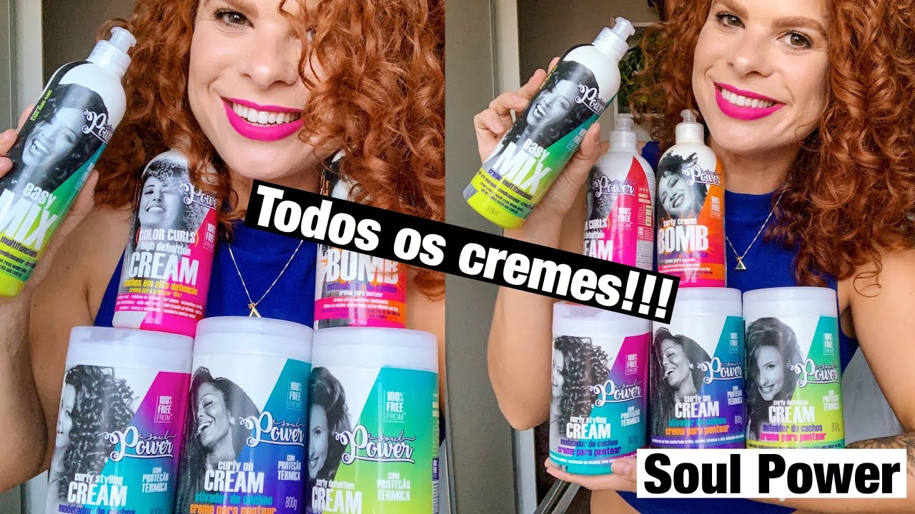 Comparação de TODOS os cremes de pentear da Soul Power (Pra te ajudar a escolher)
