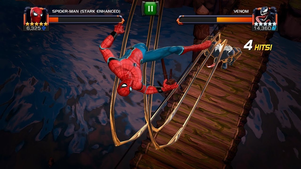 Marvel Contest of Champions: Spider man (Stark Enhanced) Vs Venom