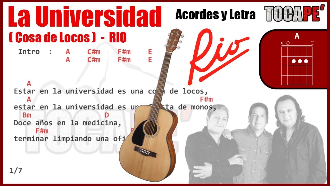 La Universidad (Cosa de Locos) - Río - Letra y Acordes
